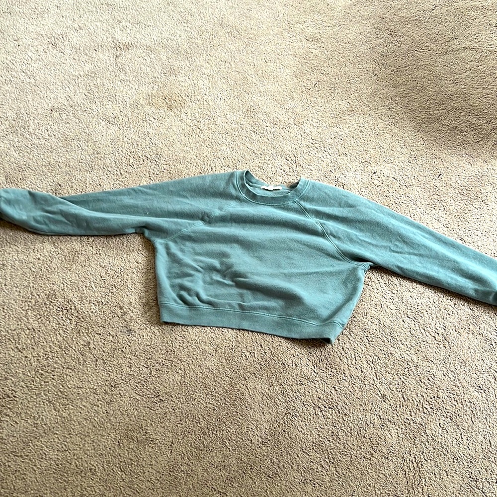 Seafoam cropped Sweater made by Z Supply